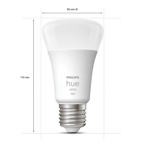 Philips Hue Starter Kit E27 | White | 3 lampen, 1 dimmer en 1